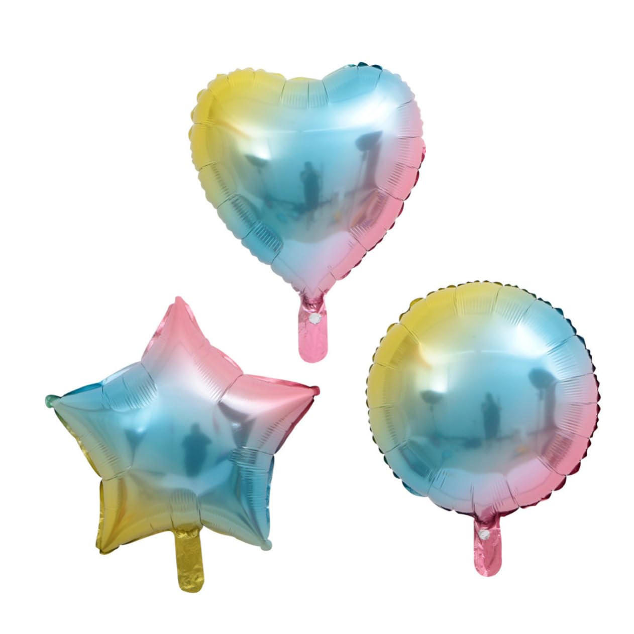 KOMBIUDA 2 Set Di Palloncini in Pellicola Di Alluminio Da 18 Pollici Palloncini Decorativi Sfumati Per Decorazioni Di Banchetti Di Compleanno 18 Pezzi * 2