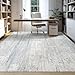 Lbris Washable Rugs 8x10 Area Rugs for Living Room- Modern Abstract Rugs for Bedroom,Dining Room, Large Soft Low Pile Carpet with Non Slip Rubber Backing,Neutral Accent Rug for Nursery Home Office
