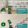 Nivel Láser con Trípode, Herramienta Láser Rotativa de Línea Cruzada Verde 100Ft | Giratorio 360 Grados, Autonivelante Manual y Modo Pulso, IP54 Resistente al Agua y Batería para Uso Interior/Exterior 8