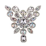 Material: Strassstein perfk Glitzer Aufnäher Aufbügler Bügelbilder Patches Blume Applikation mit Strass für Kleider zum aufbügeln und aufnähen