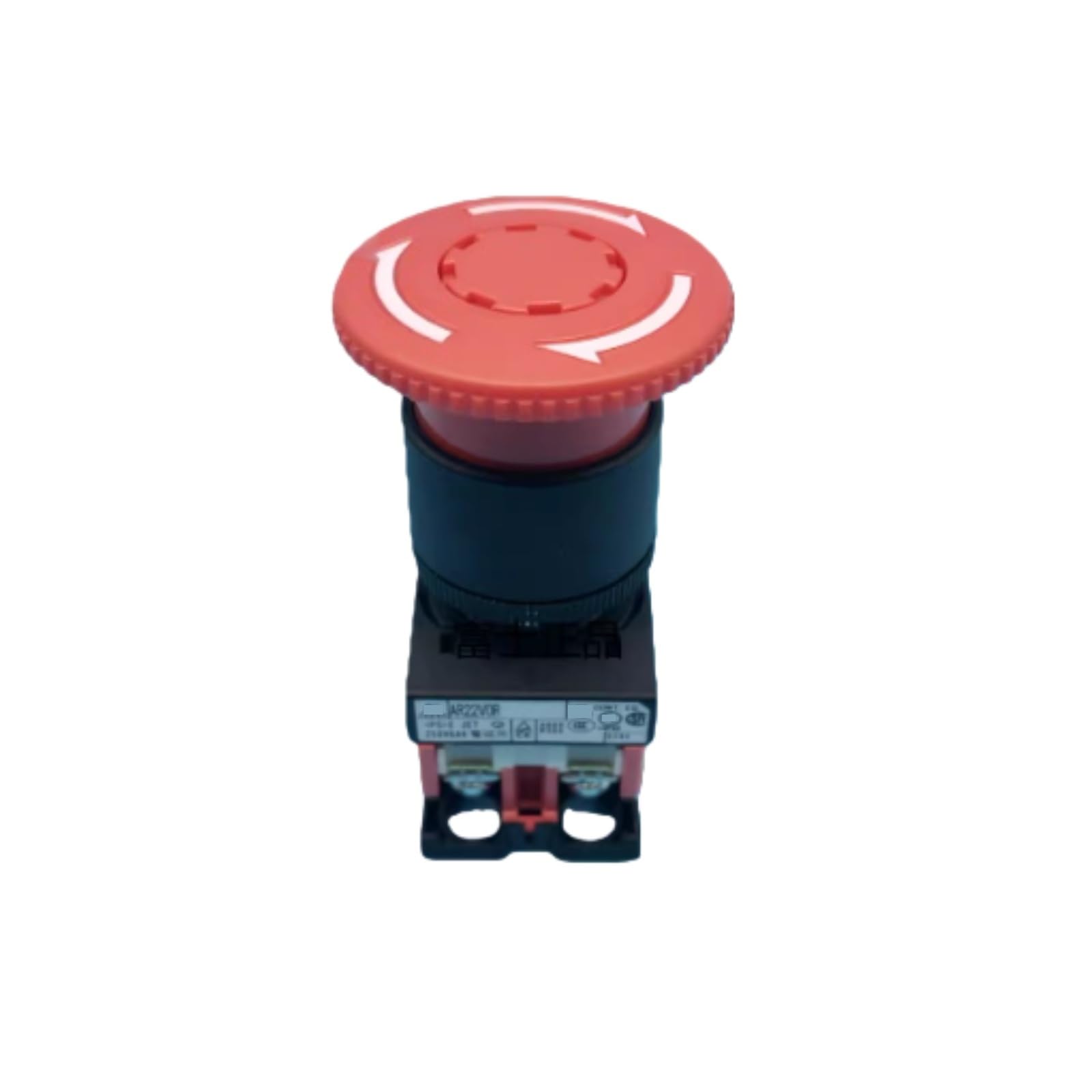 AR22VOR-02R Botón de Parada de Emergencia, Interruptor de Parada de Emergencia