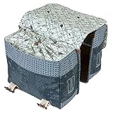 Basil Boheme Double Bag, Borsa per Il Trasporto. Unisex-Adulto, Carbone, 35L