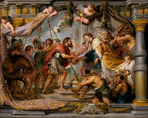 Image sur toile nordique peinture Rubens décoration chambre à coucher 60x90cm