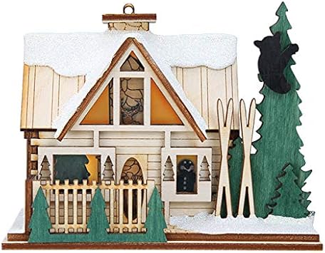 SantaS Ski Lodge Ornaments for Christmas Tree