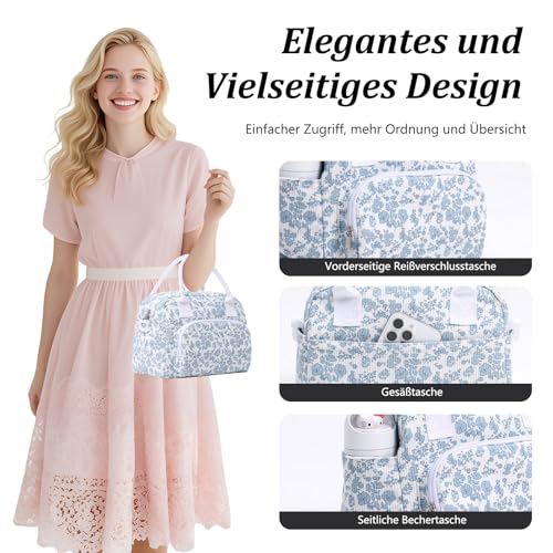 AOTM Kühltasche Klein Frauen Männer, 12L Lunchtasche mit Gurt für Arbeit – Ansicht 6