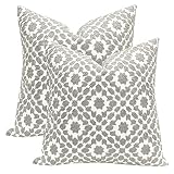 Slow Cow Embroidery Decorative Throw Pillow Covers Grey Chains Design Cushion Covers Pillow Covers f