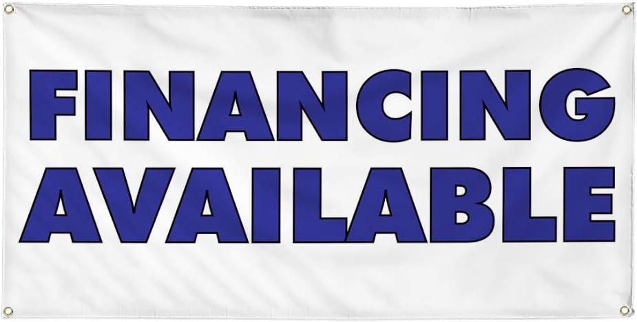Vinyl Banner Multiple Sizes Financing Available Advertising Printing A Business Outdoor Weatherproof Industrial Yard Signs White 4 Grommets 16x40Inches