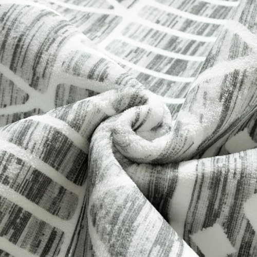 Auemtyn 6x9 Washable Area Rug, Boho Moroccan Low Pile Non-Slip Indoor Floor Carpet for Living Room Bedroom Dining Nursery Farmhouse - Grey & Green — view 6