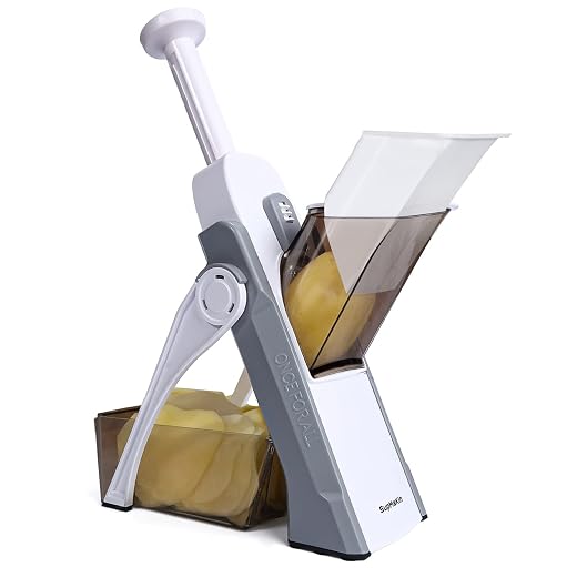 SUPMAKIN Mandoline Vegetable Slicer/Chopper - Gray