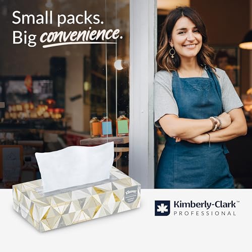 Image of Kleenex Professional Facial Tissue, Bulk (03076), 2-Ply, White, Flat Facial Tissue Boxes for Business, Convenience Case (125 Tissues /Box, 12 Boxes /Case, 1,500 Tissues /Case)