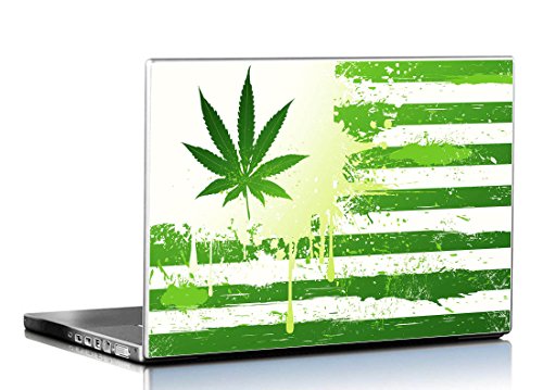 Image of PIXELARTZ Laptop Skin Marijuana Weed HD Quality 15.6 Inches Multi-Colour