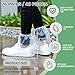 24 pairs of rainproof shoe covers - disposable plastic rain shoe covers - men's and women's plastic shoe covers, waterproof and non slip shoe covers, transparent and individually packaged