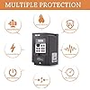 QNK 1.5KW 2HP AC 220V 7A VFD Converter Single to 3 Phase Inverter Variable Frequency Drive CNC Spindle Motor Speed Controller
