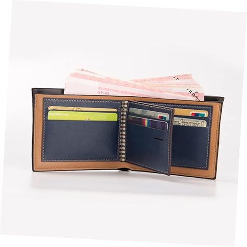 Miniatura 5 de TENDYCOCO Billeteras De Hombres Cuero Original Hombre Cartera para Hombres Hombres Monedero Cartera de Cuero PU para Hombres Hombre, Marrón,