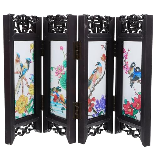 ARTSEWPLY Mini de Estilo Chino Tradicional Decoración de Escritorio y Hogar Pantalla Pequeña con Diseño Antiguo Mate Accesorio Ornamental para Ambiente Cultural y Regalo Empresarial