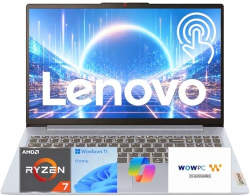 Lenovo Slim 3 Business Laptop • 15.6" FHD Touchscreen • AMD Ryzen...