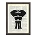 Black Elephant DICTIONARY ART PRINT Inspirational Quotes Home Wall Decor Unframed Vintage Dictionary Page Art