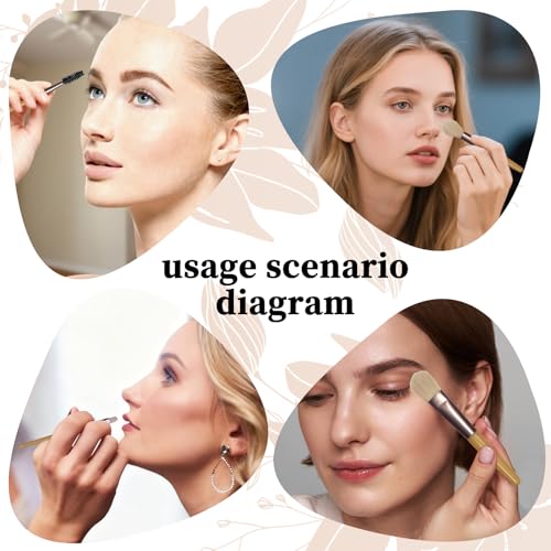 Make Up Brushes Set of 8, Professional Foundation Concealers Powder Blush Blending Face Eye for Travel,Suitable for daily use and travel, it is convenient to carry. - Image 5