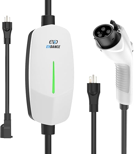 Miniatura 9 de EVDANCE LEVEL2 Cargador EV 16A Amp 110V-240V Estación de carga portátil de vehículo eléctrico de 25 pies con enchufe NEMA 6-20, adaptador 5-15 para