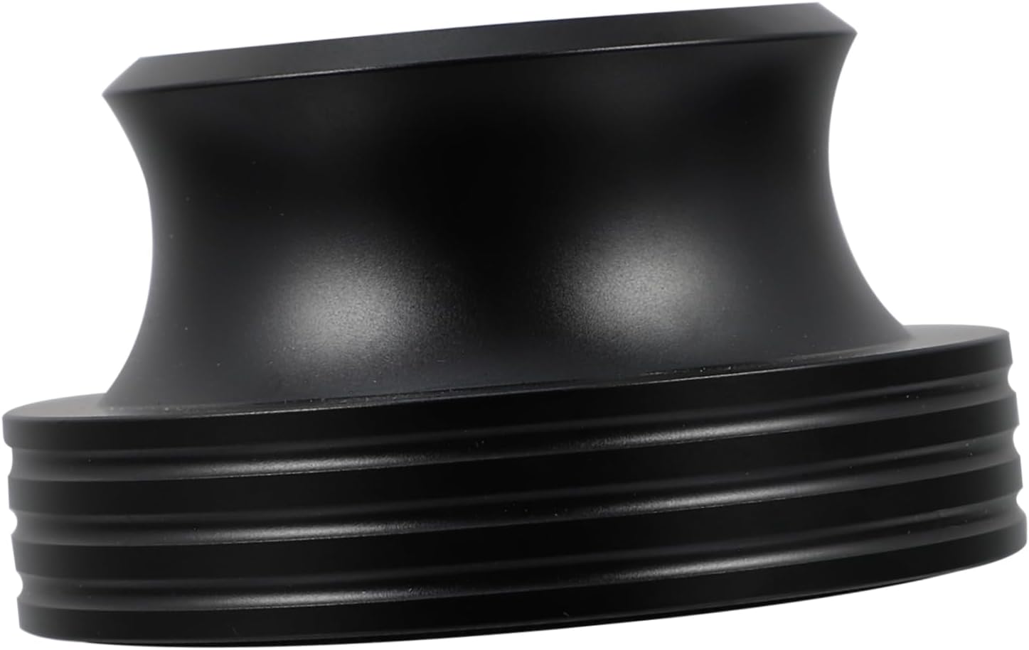 Mikikit 1pc Aluminum Vinyl Record Weight Stabilizer Clamp Black Turntable Accessory for Improved Sound Quality and Control Aluminum Design