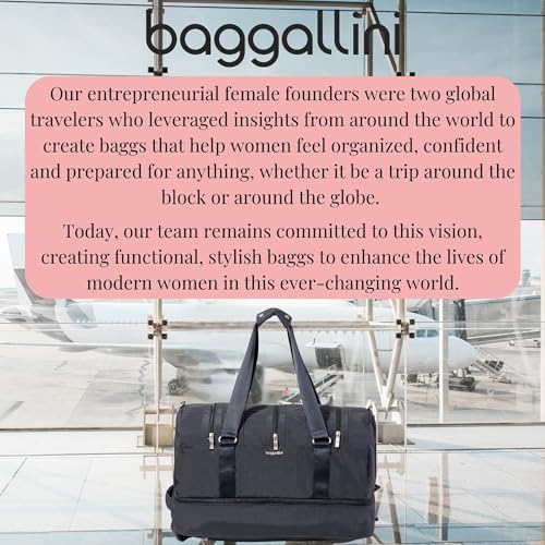 Baggallini MultiZip Convertible Duffel - Lightweight 15x12x12 Inch Travel Backpack Duffel Crossbody Bag for Women by Baggallini - Image 8