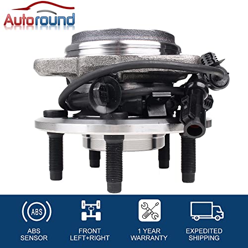 Autoround 515003 (4X4) Front Wheel Hub And Bearing Assembly Replacement For Ford Explorer, Ranger, Mercury Mountaineer, Mazda B3000, B4000 #TOP1