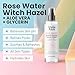 Rose Water Witch Hazel Hydrating Facial Toner with Aloe Vera - Alcohol Free & All Natural Ingredients - 8 Fl Oz