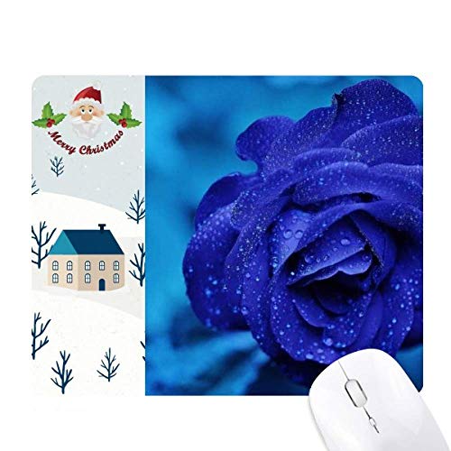 Tapis de souris bleu foncé roses en fleurs : dites adieu aux souris qui saccadent