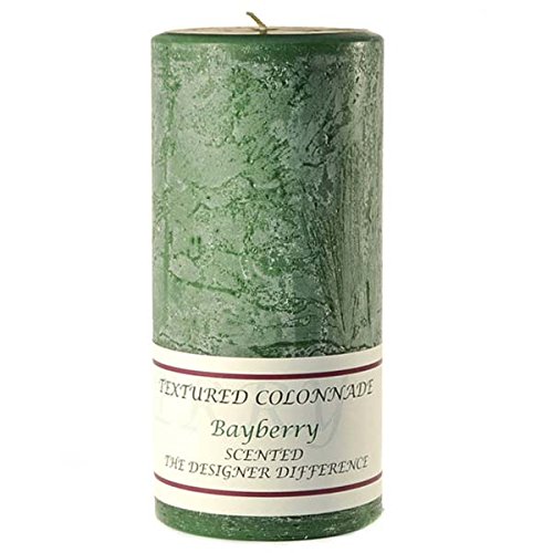 Textured 4X9 Bayberry Pillar Candle For Wedding/Dinner, Holiday Event, Home Decoration, 100 To 120 Hours, 4 In. Diameterx9.25 In. Tall, 1 Piece #TOP20