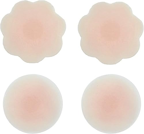 Thin Pasties - Cubiertas adhesivas reutilizables de silicona para pezones (2 pares)