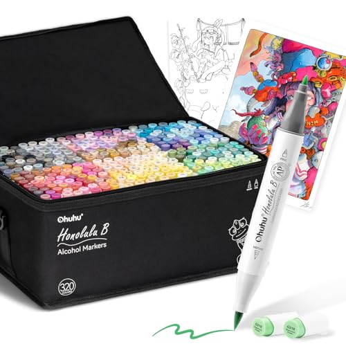 断捨離　Ohuhu マーカーペン 筆タイプ 320色 プロ愛用　細字 Amazon | Ohuhu マーカーペン 筆タイプ 320色 プロ愛用 イラスト