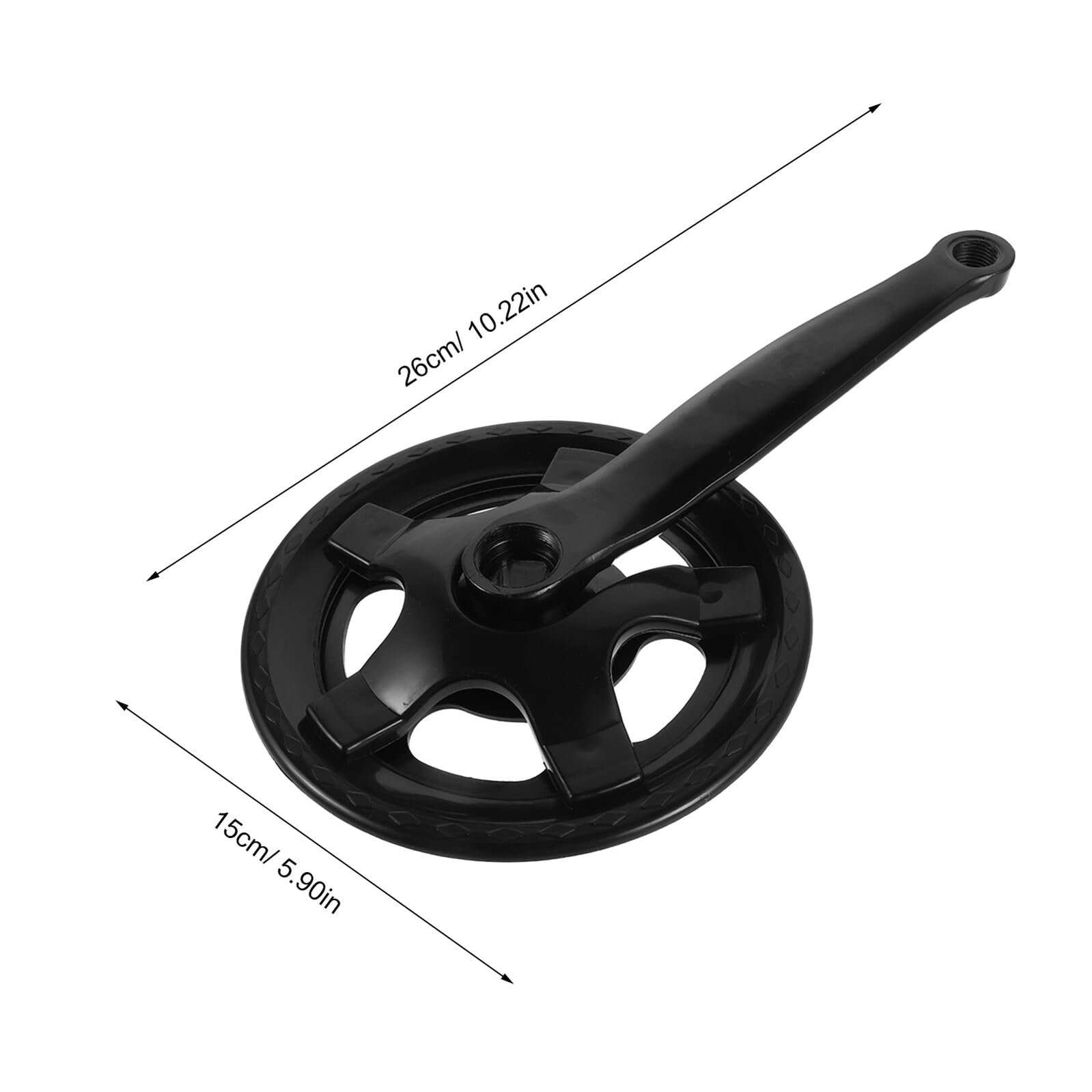 Set Guarnitura Bici con Braccio Pedivella Conico Quadrato 32 Denti in Lega con Protezione Corona, Guarnitura per Mountain Bike e Bici Elettrica, Installazione Rapida per Uso