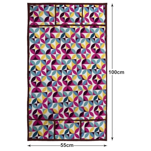 Image of MAXIMUS Dust & Stain Free Waterproof Fridge Top Cover | Refrigerator cover | Washable Material Fridge cover | 6 Utility Pockets (Pink)