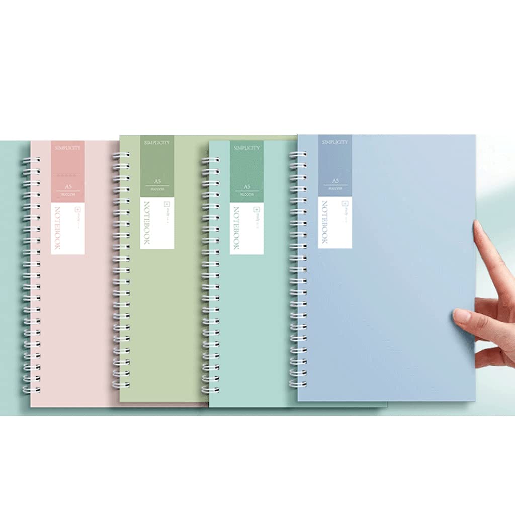 Cahier Notebook Horizontal Spiral Bobine Journal Épaissi Exquis Simple Diary Convient aux Exercices, devoirs, Notes de la Classe Bureau de l'école (Color : B, Taille : A4)