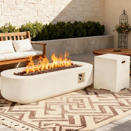 ECOTOUGE 2-Piece Gas Fire Pit