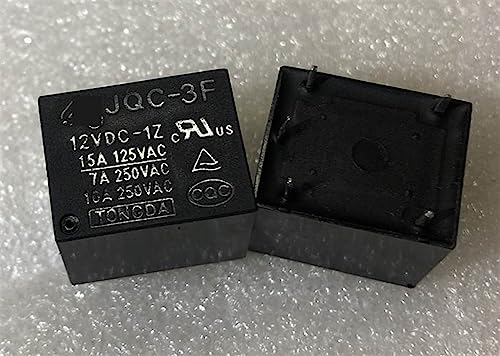 Relé JQC-3F 12VDC-1Z de 5 pines para eliminar fallos de corriente