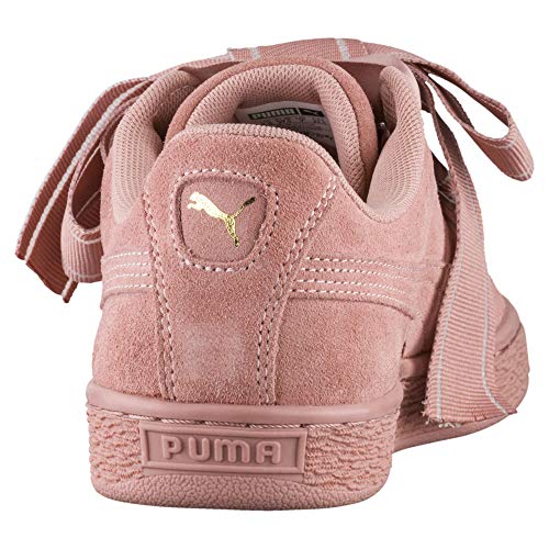 PUMA Femme Suede Heart Satin II Wn's Sneakers Basses, Cameo Brown-Cameo Brown, 37 EU