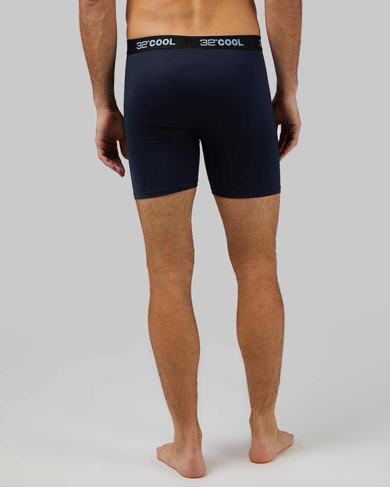 32 Degrees COOL Mens 4-PACK Quick Dry Performance Boxer Brief With Comfort Elastic Waistband - Image 4