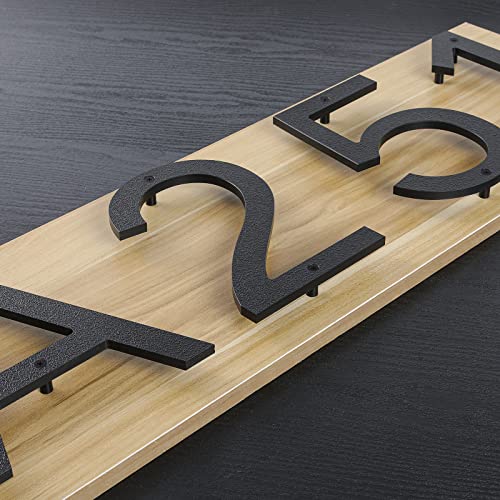 10 Inch Black House Numbers For Outside, Iverra Large Floating Home Address Numbers, Modern Exterior Plastic House Numbers For Door Wall Street Garage Gate (1) #TOP3