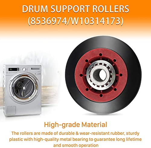 4392067 Dryer Repair Kit & W10837240 Dryer Idler Pulley For Whirlpool Duet Maytag Bravos Kenmore Elite Dryers,With Wpw10314173 Drum Roller&661570V Belt&279640 Idler Pulley #TOP5