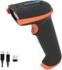 Tera Barcode Scanner 1D 2D QR Wireless 2.4GhWired USB 2.0 Wired Hand Scanner Barcode Scanner 5 mil Resolution 100m Range, Screen Scanning Supported, Upgrade Model D5100