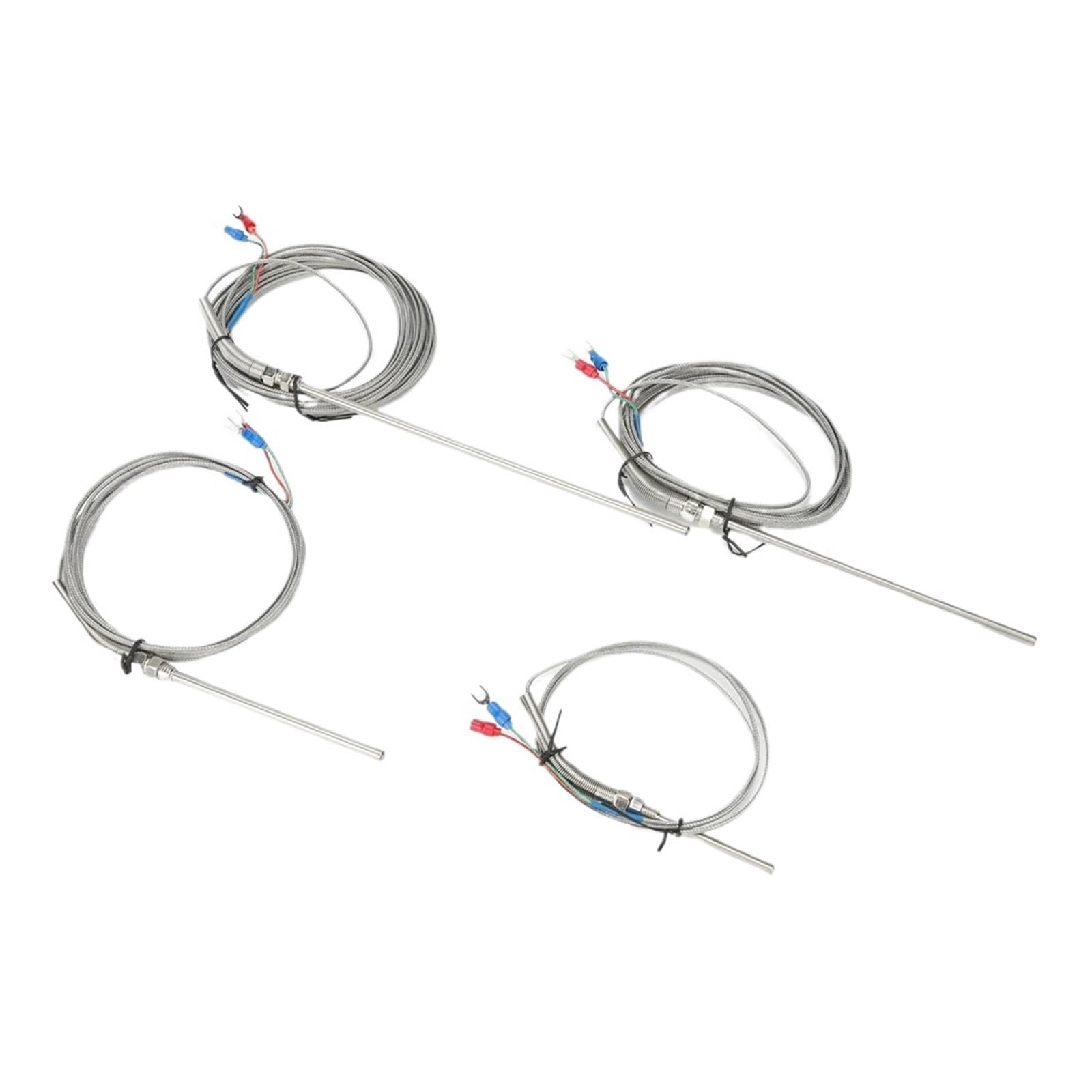 Najbardziej idealny czujnik temperatury, 1M 2M, typ K, termopara ze stali nierdzewnej 0-800℃, średnica 5 mm, gwint M8 50 mm/100 mm/150 mm/200 mm (długość kabla 1M, 150 mm)