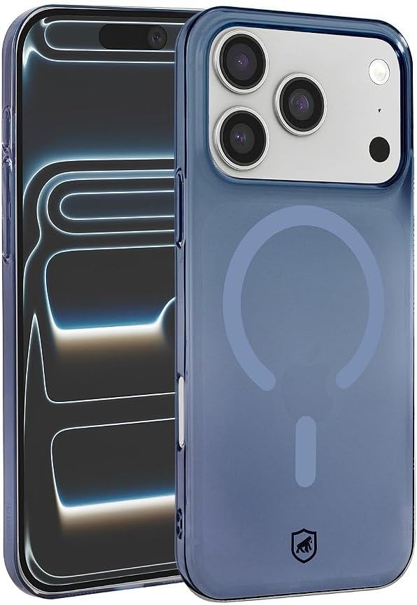 Gshield Capa Case Capinha Crystal Slim em Acrílico Compatível com Magsafe (Azul, iPhone 17 Pro / 18 Pro)