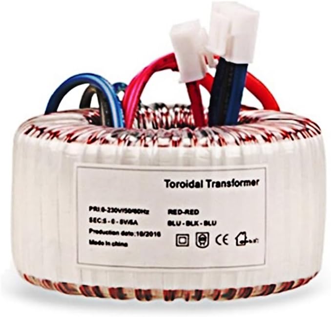 50VA Toroidal Transformer, Single Phase Stable Toroidal Transformer Amplifier,240V to 110V, Power Toroidal Transformers, for Electrical Control, Medical Equipment