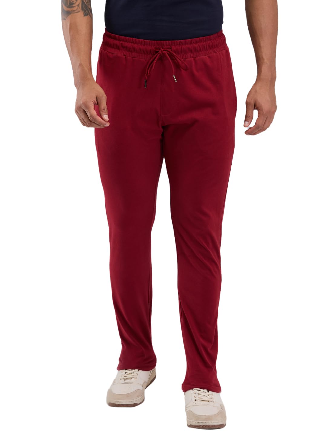 raymond SleepZ Men Regular Fit Solid Pattern Pure Cotton Flat Front Trackpant-picture-32