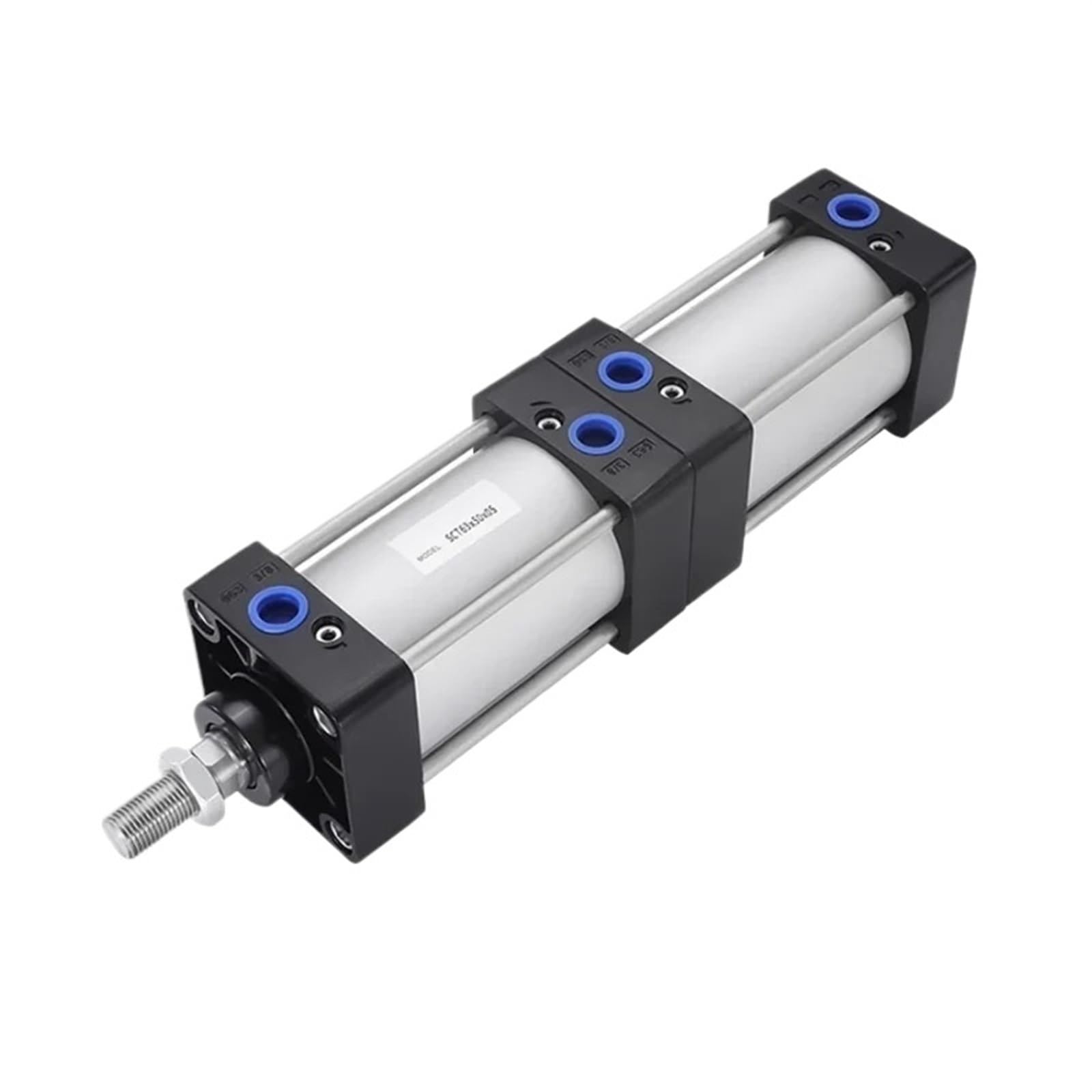 Vérin standard tri-tige série SCT multi-positions haute stabilité anti-rotation SCT40-100