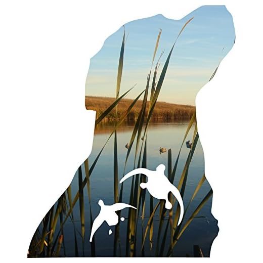 The Famous Dog and Duck Decal Sticker We Have Sold Lots and Lots of These !!!!! All of our stickers and decals can be made Yeti cup size to at least back glass vehicle size , just message us and we will make you a listing on Amazon of what you want .