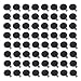 ASIBT 100 PCS Bezel Pendant Trays Round Cabochon Settings Trays Pendant Blanks, 25mm Diameter (Black)