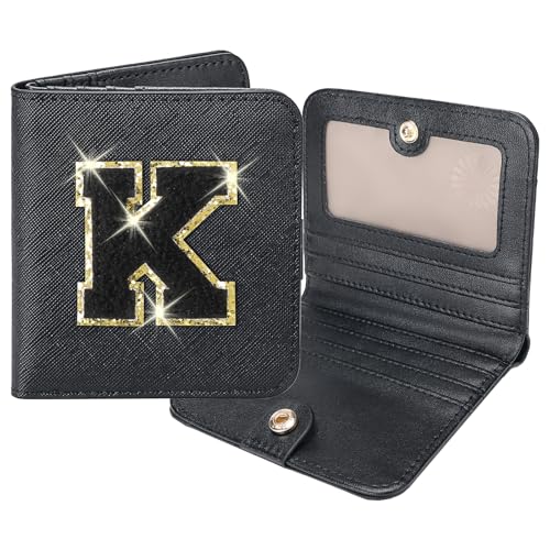 Image of RNIEGA Initial Wallet Women Small Teen Girl Gifts Trendy Stuff Girls Wallets Personalized Christmas Birthday Gift for Women Friends Daughter Granddaughter 6 7 8 9 10 11 12 13 Year Old Black K