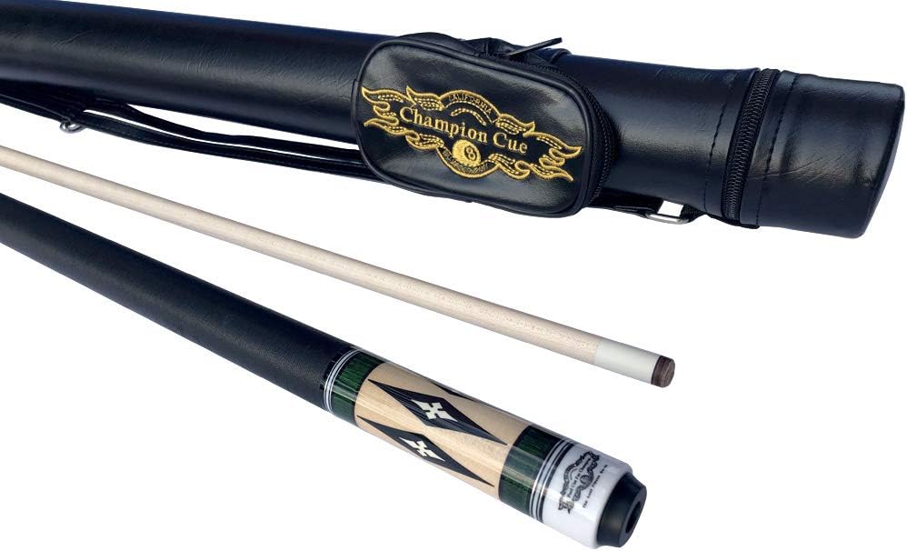 2021 Champion Lost Pieces Series Noroc Pool Cue Stick, Low Deflection Pro Taper, Black Hard Case, Model:LPC504, Retail: $184.52